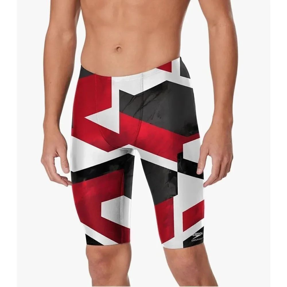 Speedo Men's Swimsuit Jammer Endurance+ Solid USA Adult -24